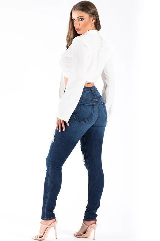 KYLIE SKINNY JEAN IN DARK WASH - Image 3