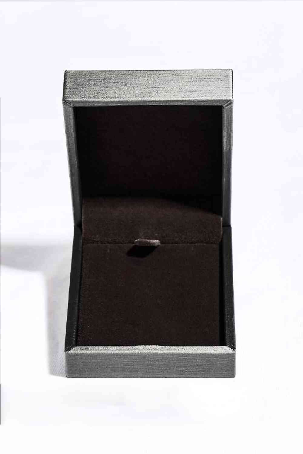 Lab-Grown Emerald Rectangle Pendant Necklace - Image 4