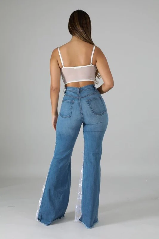 Lace Bell Bottom Jean - Image 4