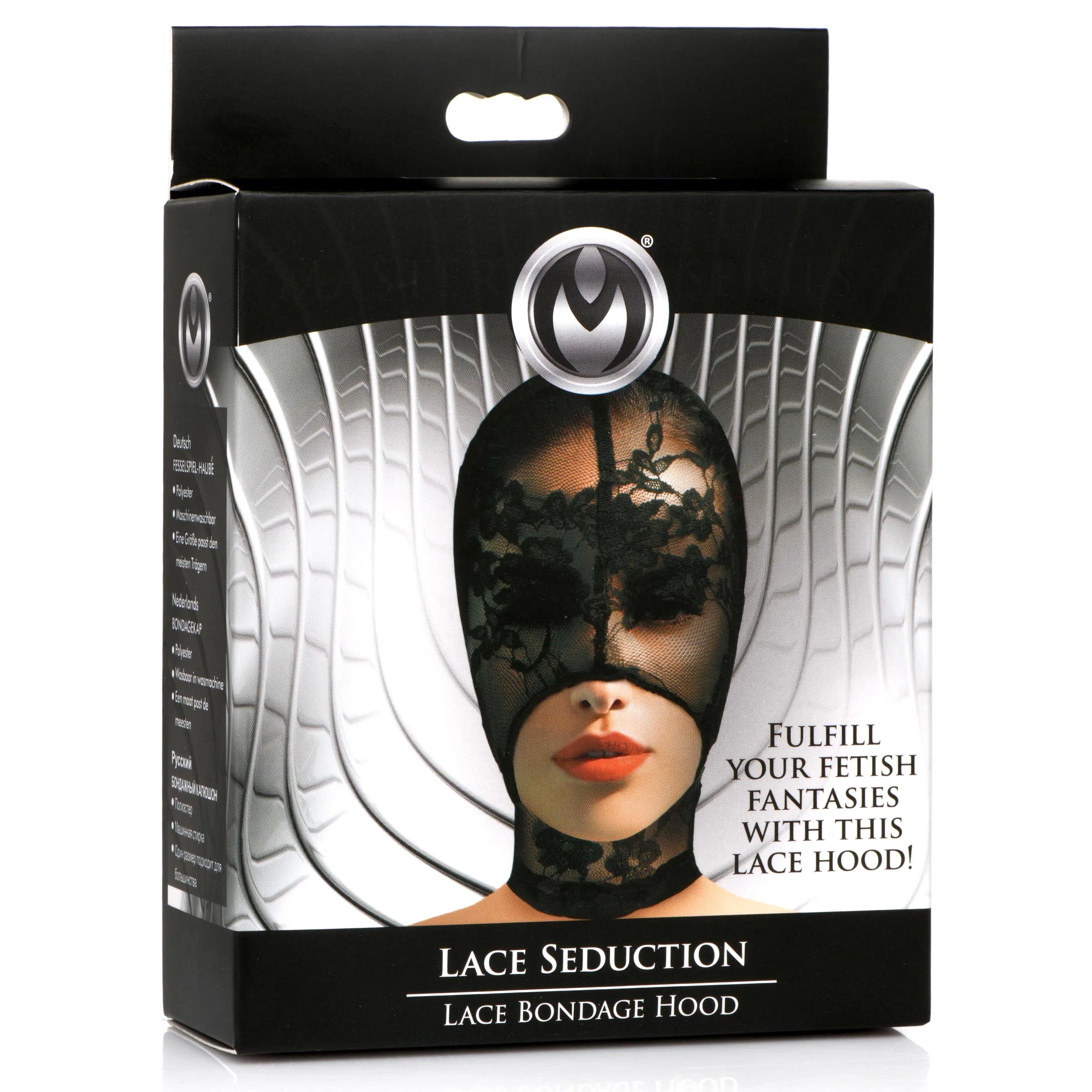 Lace Seduction Bondage Hood - Image 3
