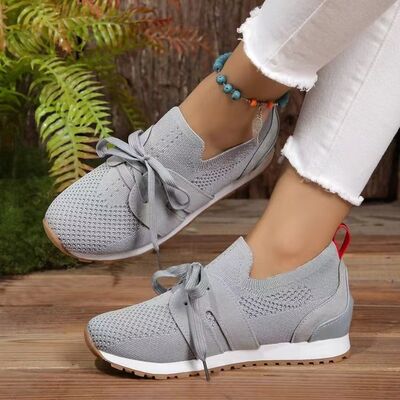 Lace Up Round Toe Woven Athletic - Image 10
