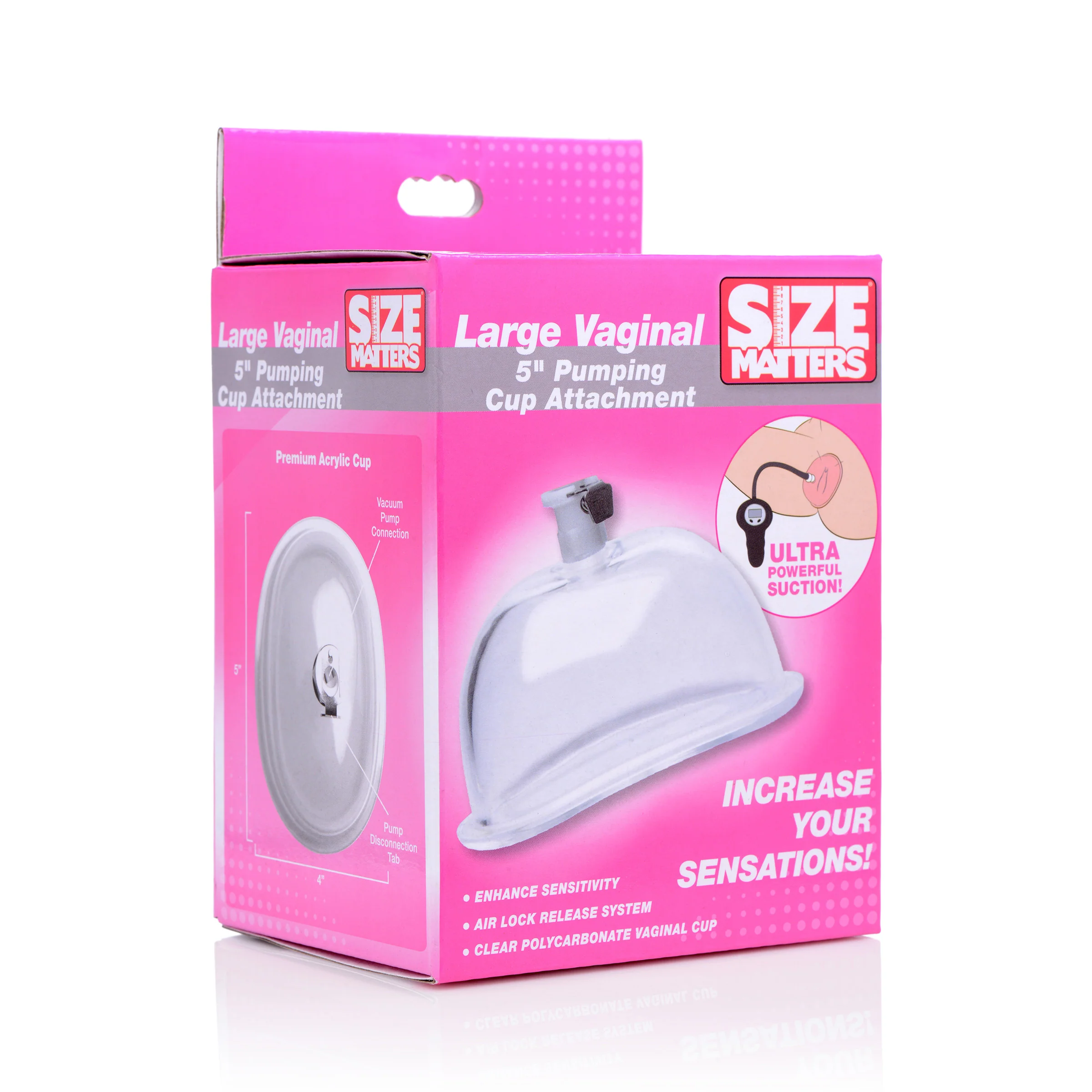 Large Vaginal 5 Inch Pumping Cup Attachment - Image 4