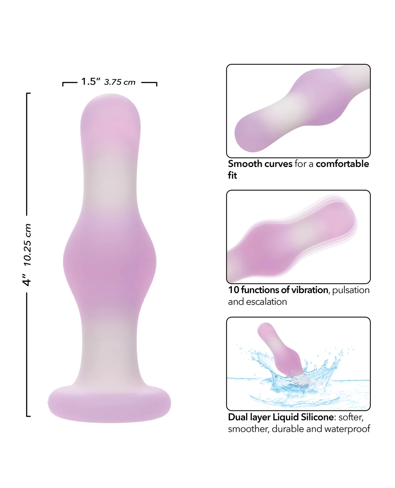 Lavender Haze Bulb Anal Probe - Lavender/White - Image 5