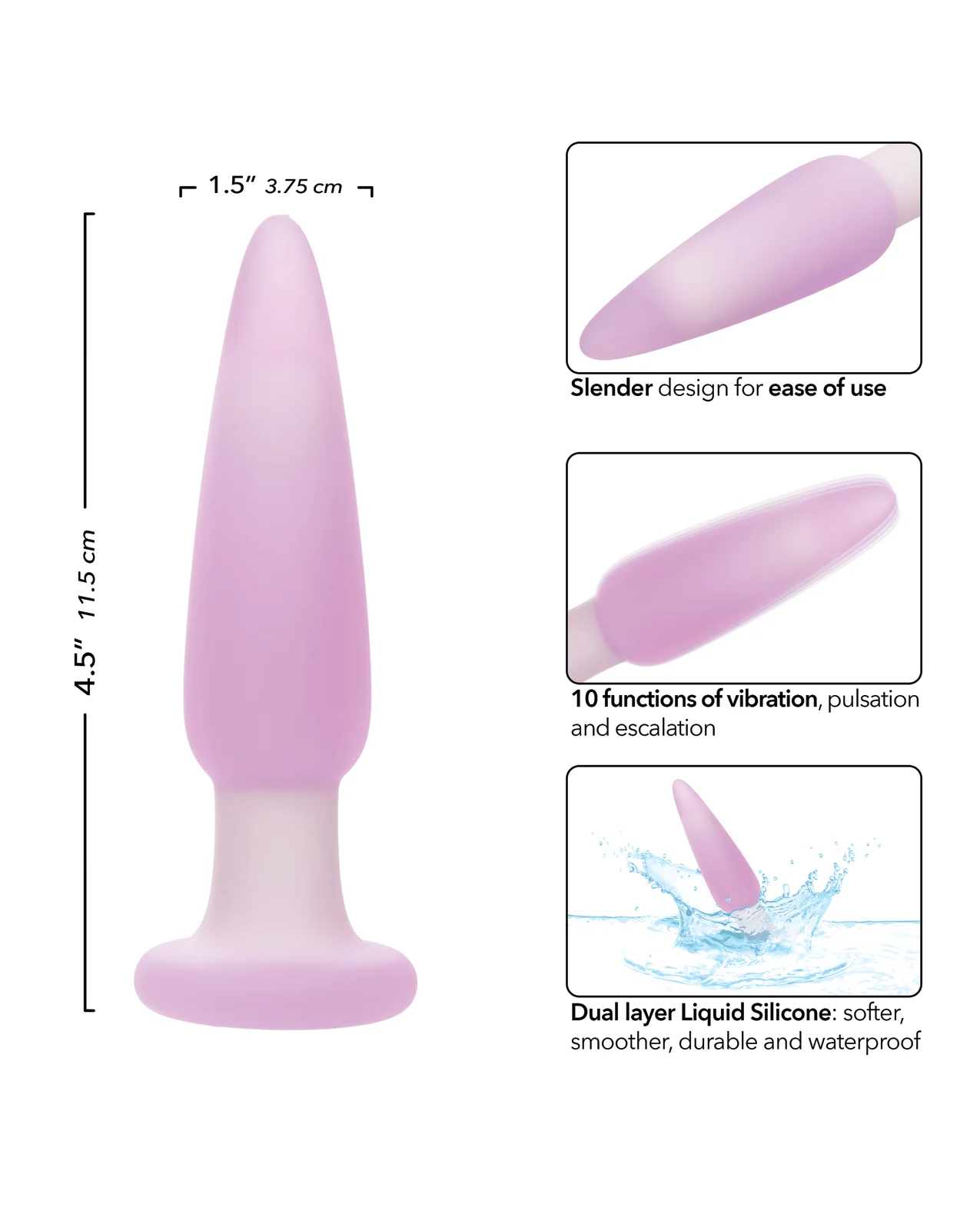 Lavender Haze Slender Anal Probe - Lavender/White - Image 5