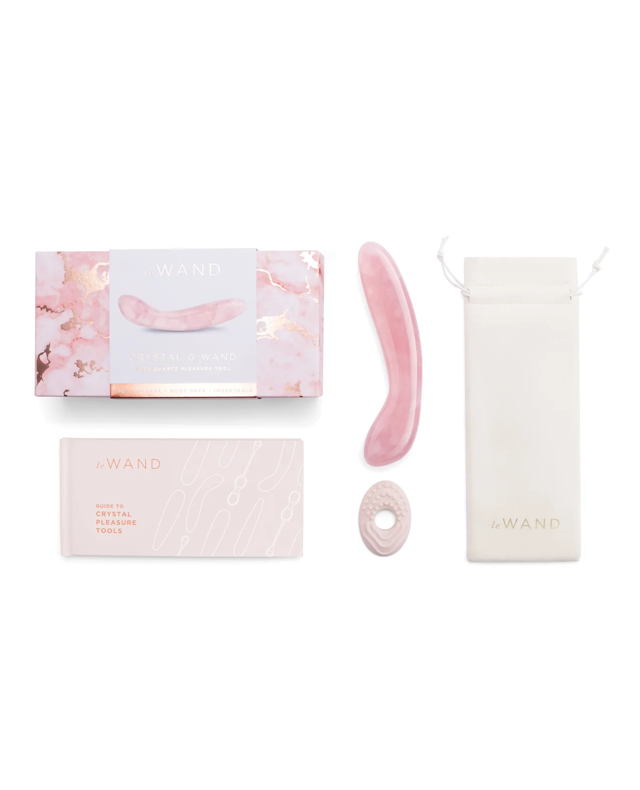 Le Wand Crystal G-Wand Stimulator - Rose Quartz - Image 5