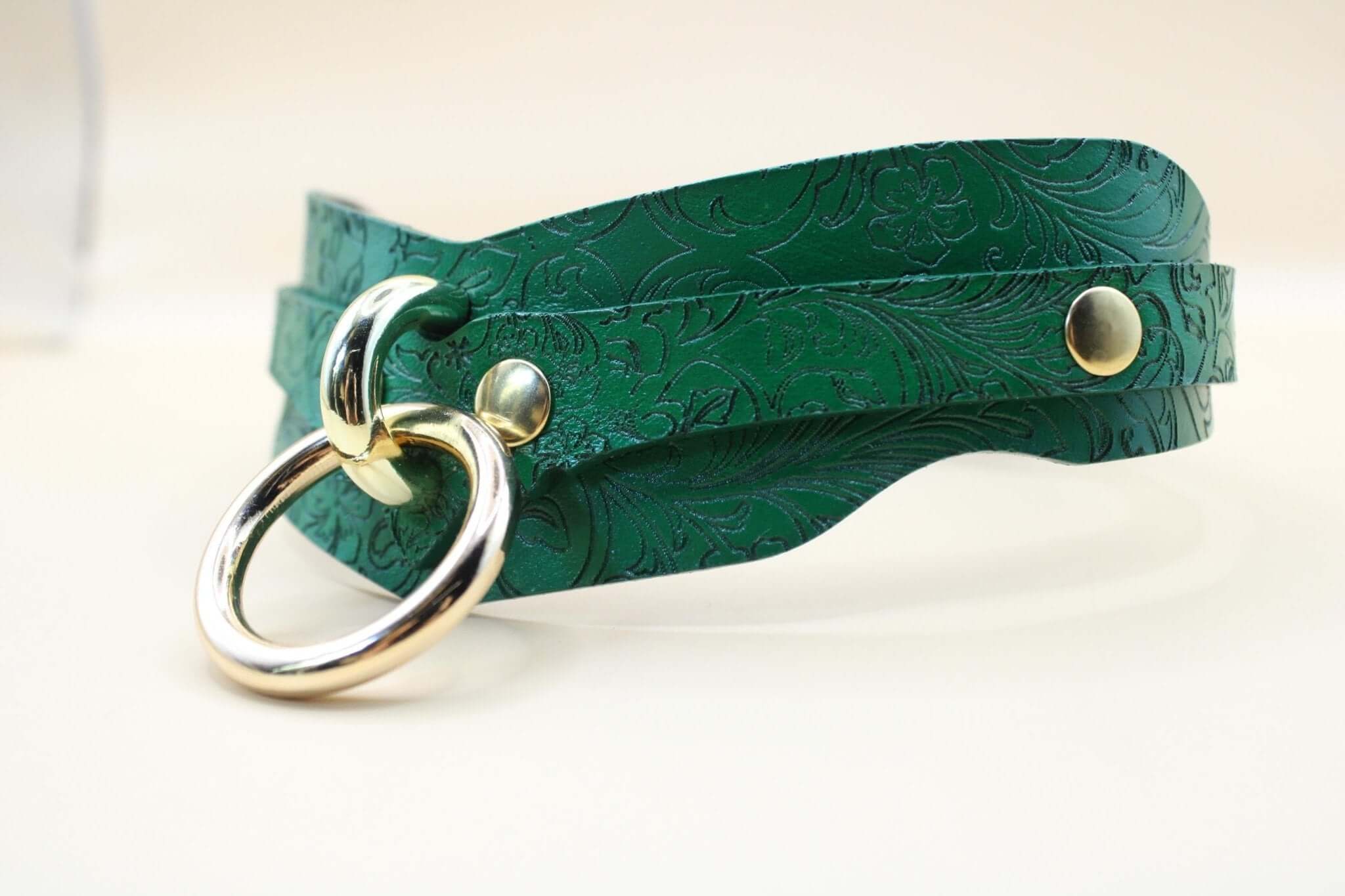 Leather BDSM Collar Posture Collar Choker - BDSM Statement - Image 2