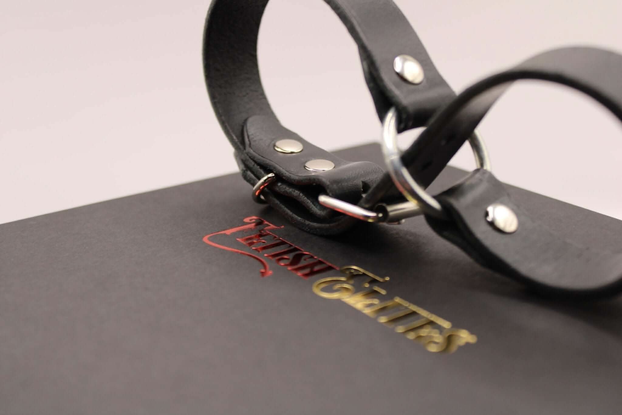 Leather Handcuffs for BDSM Play Kinky Restraints Fetish Gear - Image 5