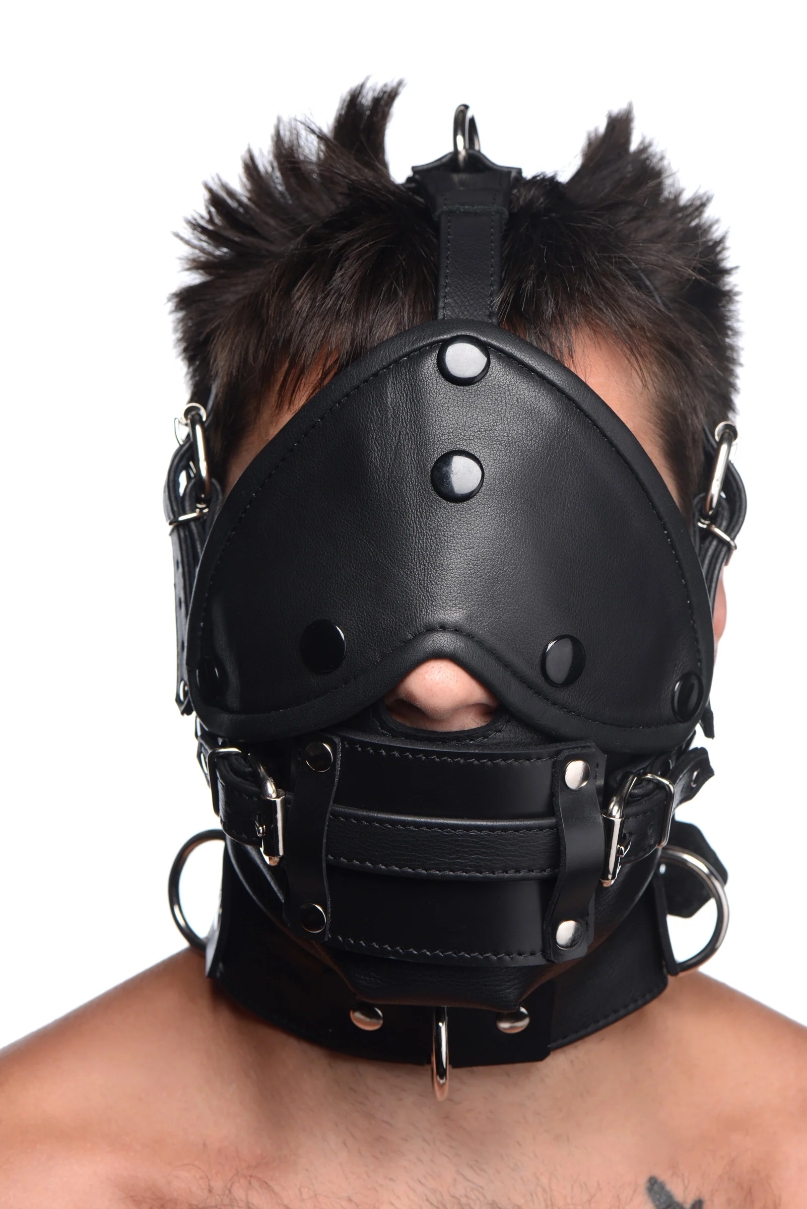 Leather Head Harness With Removeable Gag - Image 7