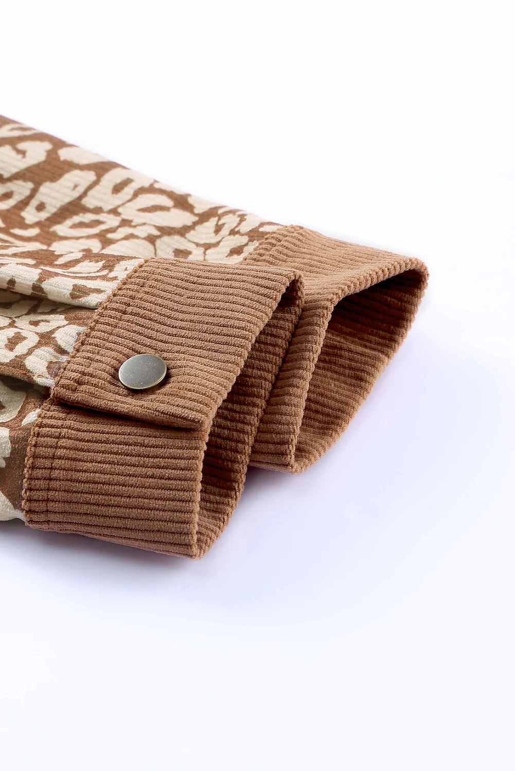 Leopard Button Up Drop Shoulder Jacket - Image 11