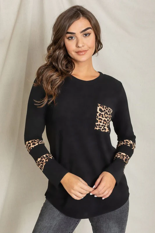Leopard Chest Pocket Tunic - Image 5
