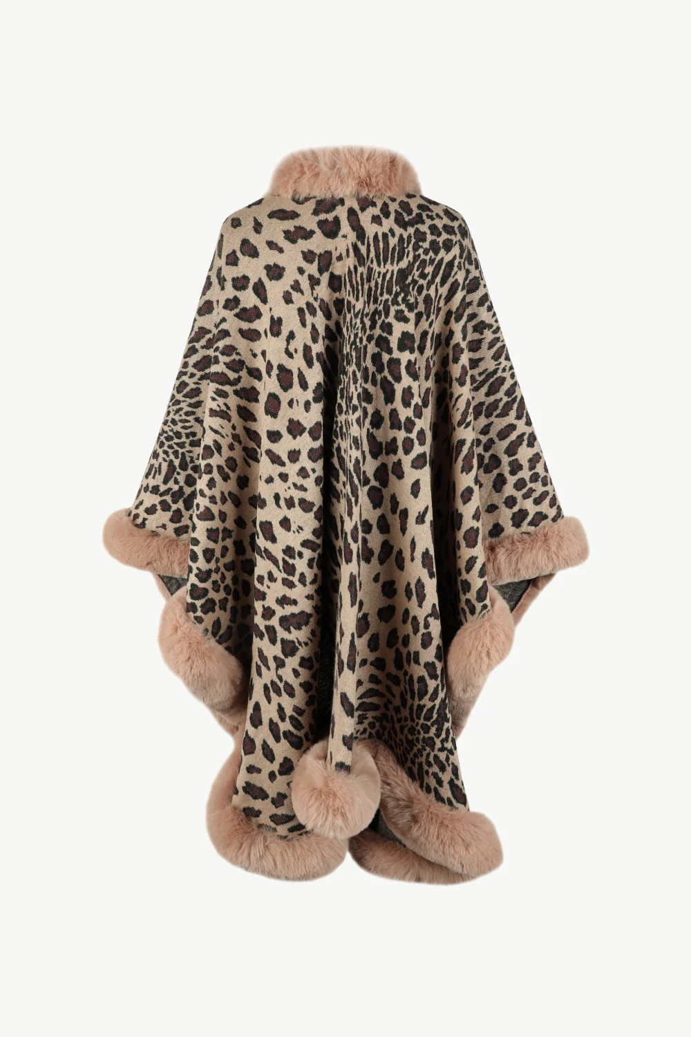 Leopard Open Front Poncho - Image 5