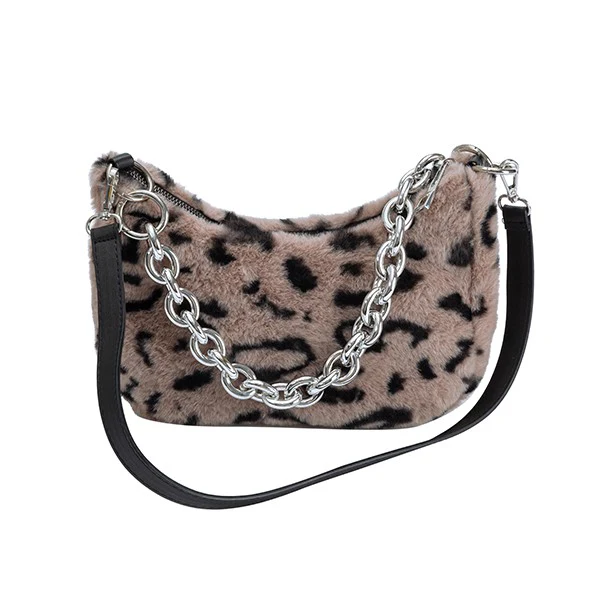 LEOPARD PRINT PLUSH BAG - Image 2
