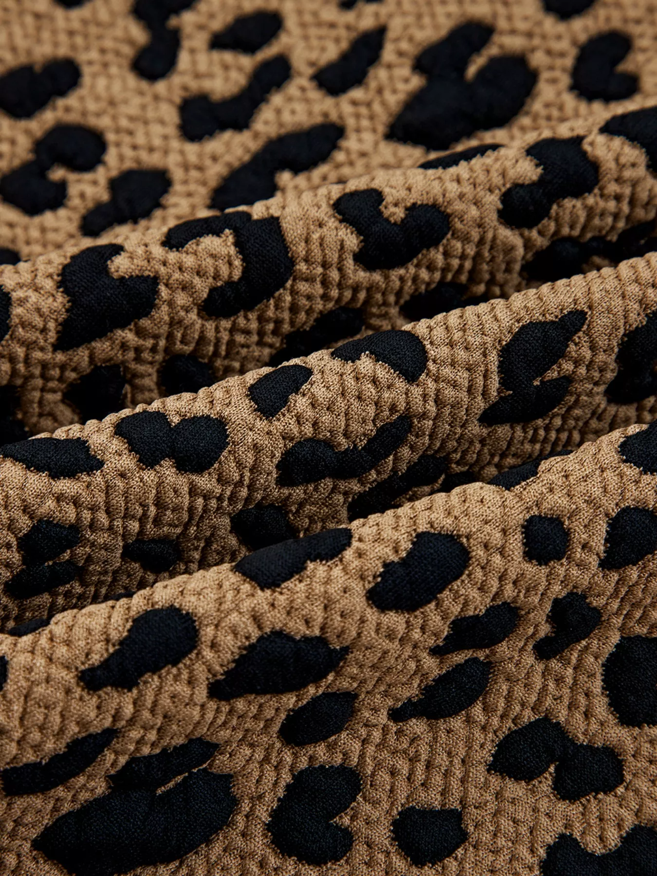 Leopard Print Quarter Zip Sweatshirt - Image 9