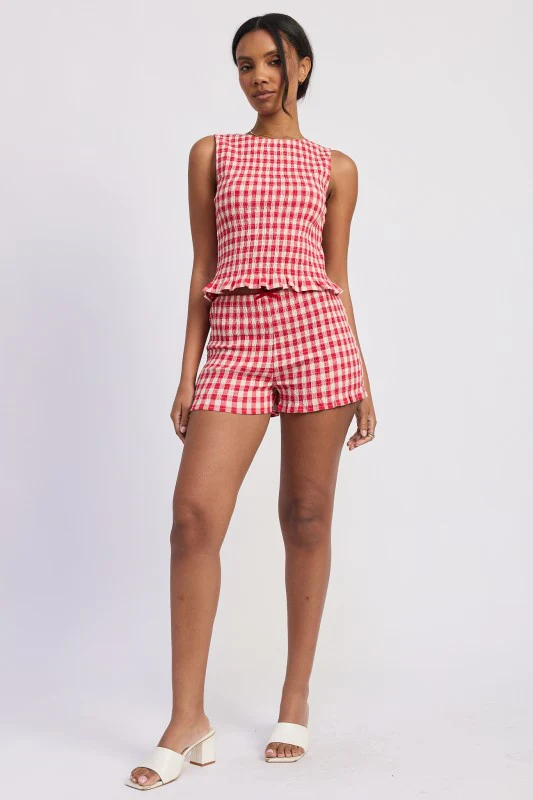 LETTUCE HEM SMOCKED TOP - Image 12