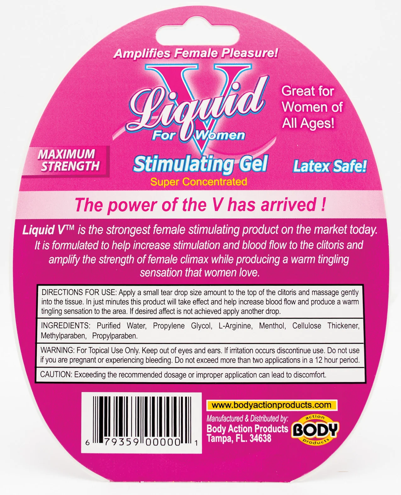 Liquid V Female Stimulant - 10 ml Bottle in Clamshell - Image 2