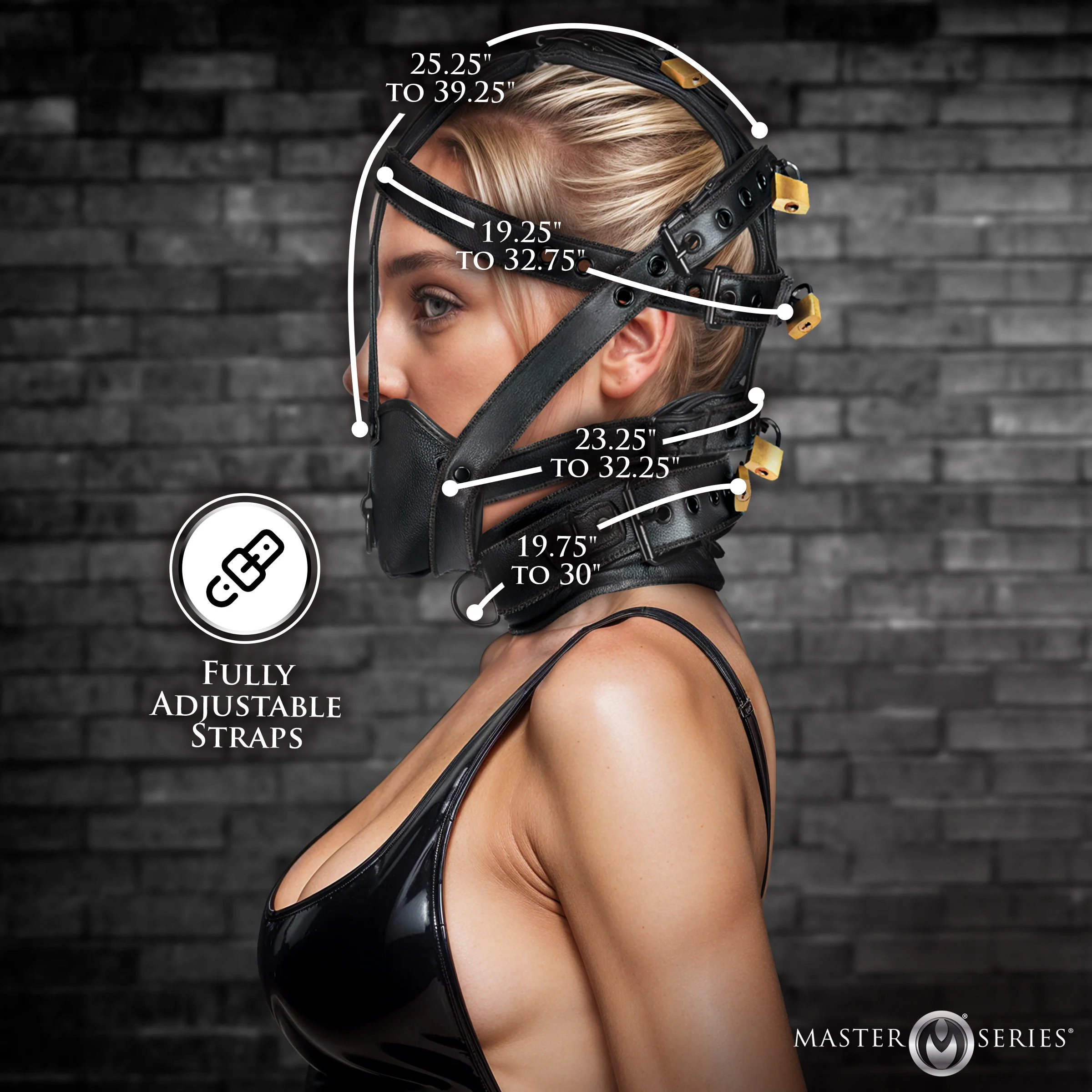 Lockable Head Harness With Muzzle - Image 3