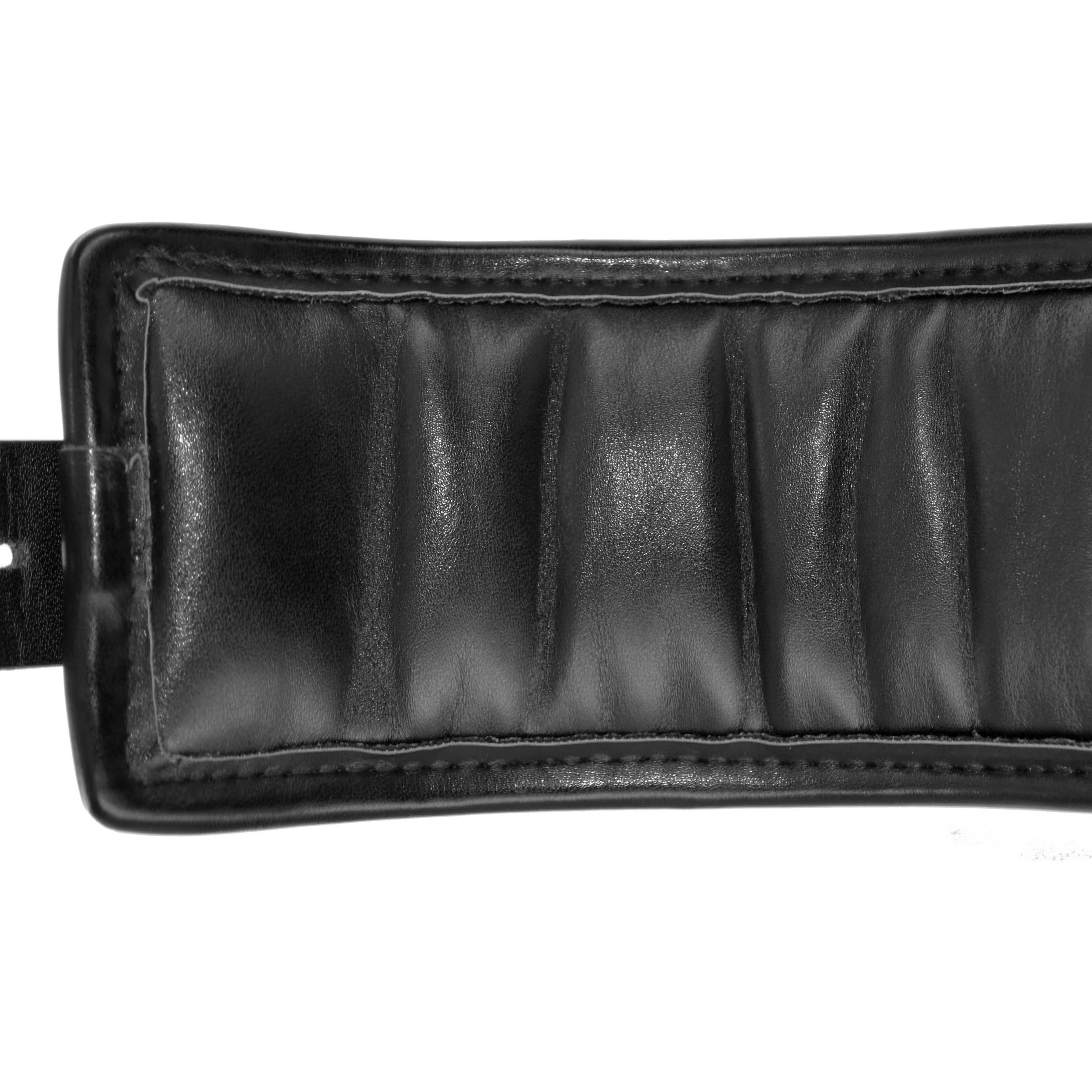 Locking Padded Wrist Cuffs With Chain - Image 3