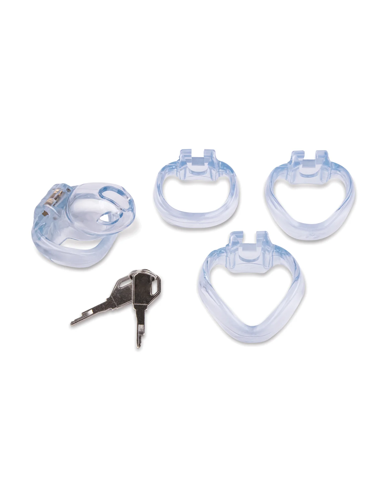 Lockmaster 3.5" Side Lock See Thru Chastity Cage - Clear - Image 3