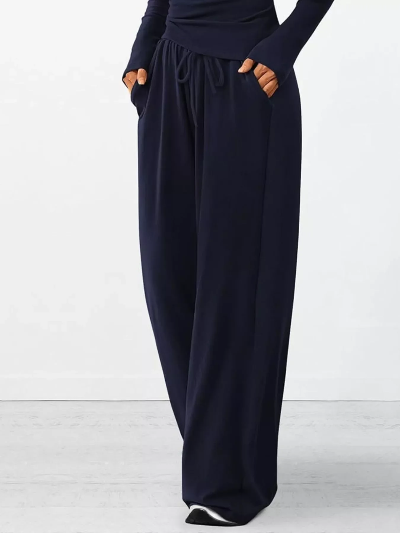 Long Sleeve Top and Wide Leg Pants Set - Image 31
