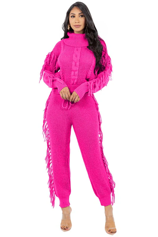LONG SWEATER PANTS SET - Image 6