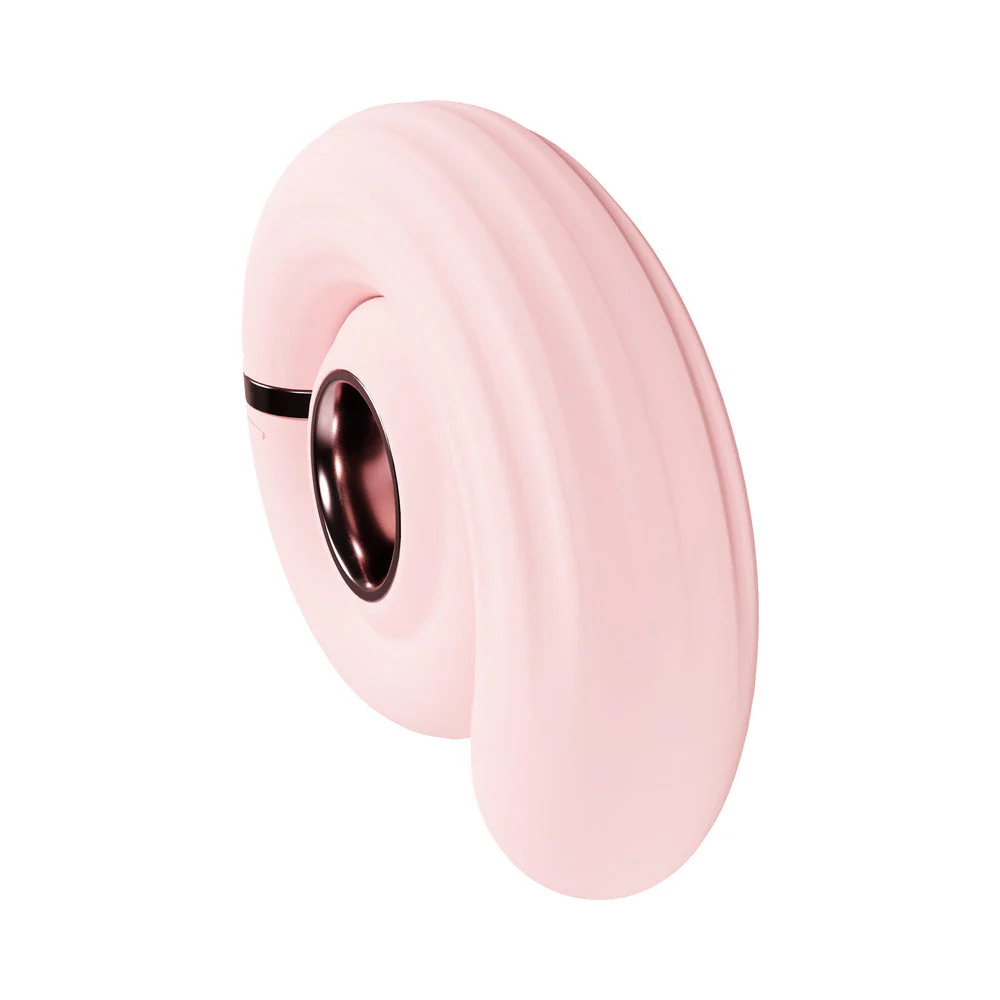 LoveLine Tourner Rechargeable Silicone Vibrating Swirl Pink - Image 3