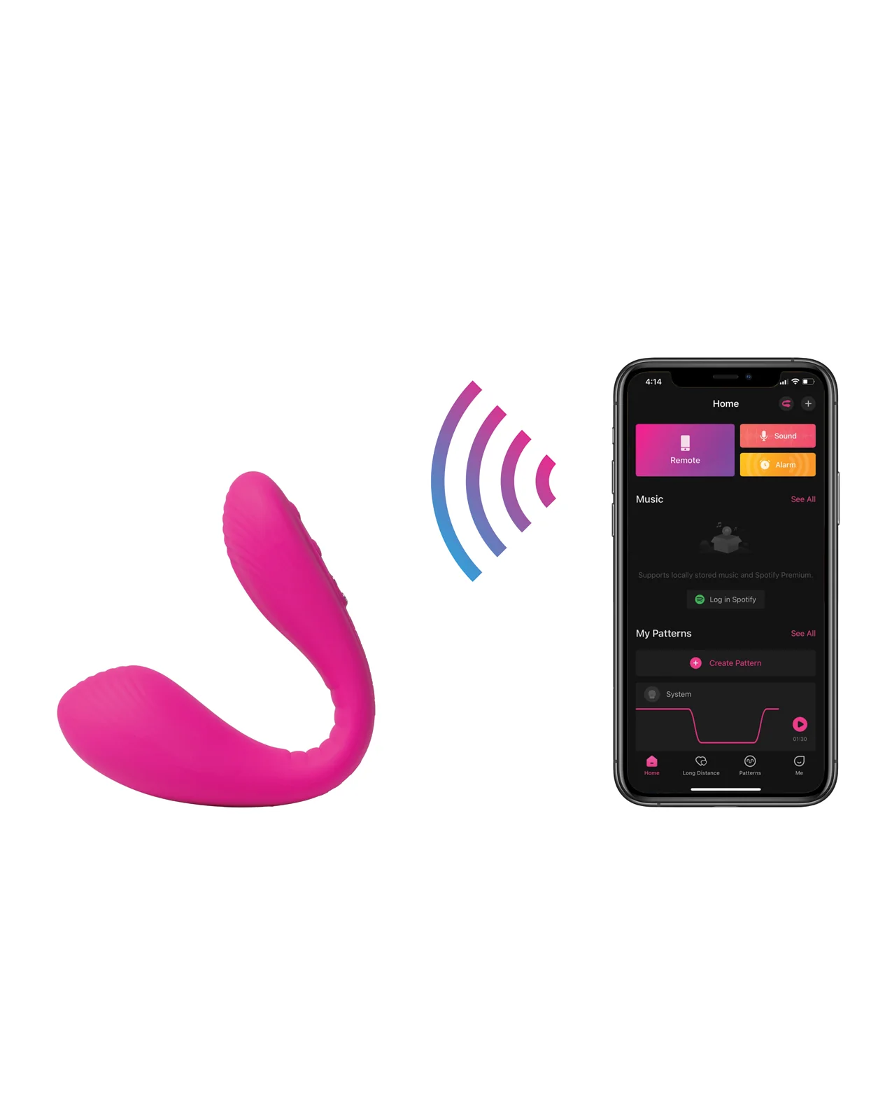 Lovense Dolce (Previously Quake) Adjustable Dual Stimulator - Pink - Image 5
