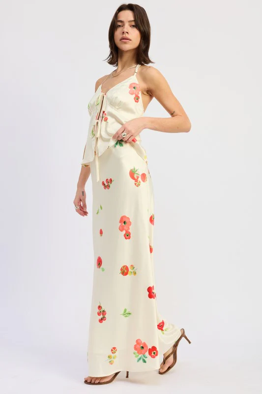 LOW RISE MID SATIN BIAS SKIRT - Image 5