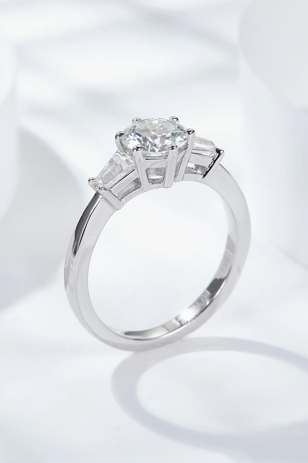 Loyal Love 1 Carat Moissanite Platinum-Plated Ring - Image 4