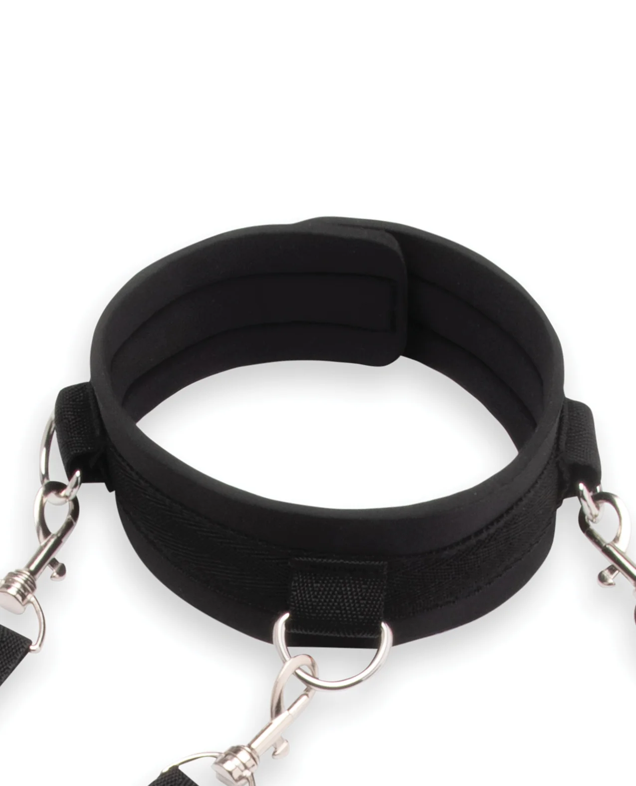 Lux Fetish Collar & Leash Set w/Removeable Cuffs - Image 4