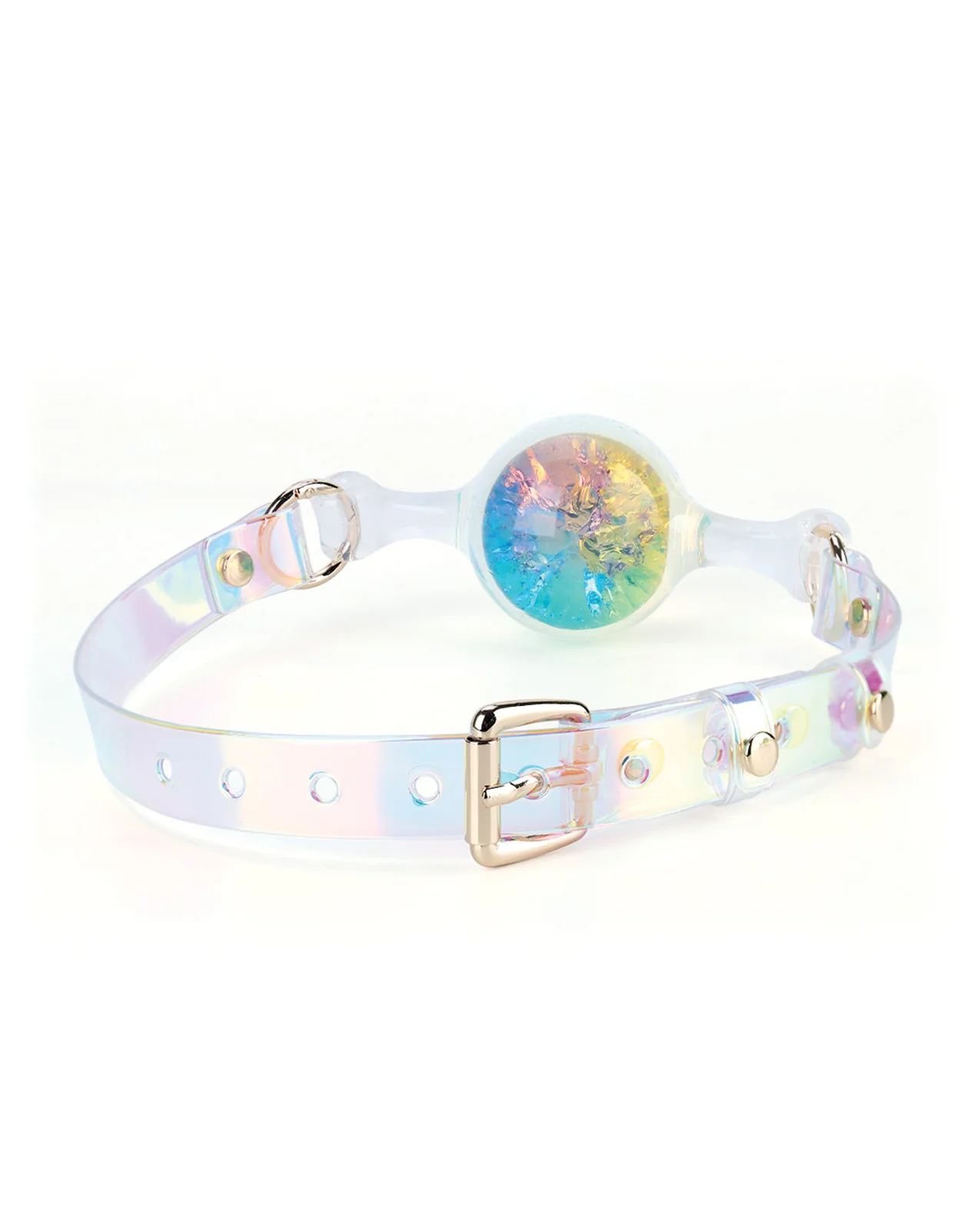 Luxe Prism Small Ball Gag - Rainbow - Image 3