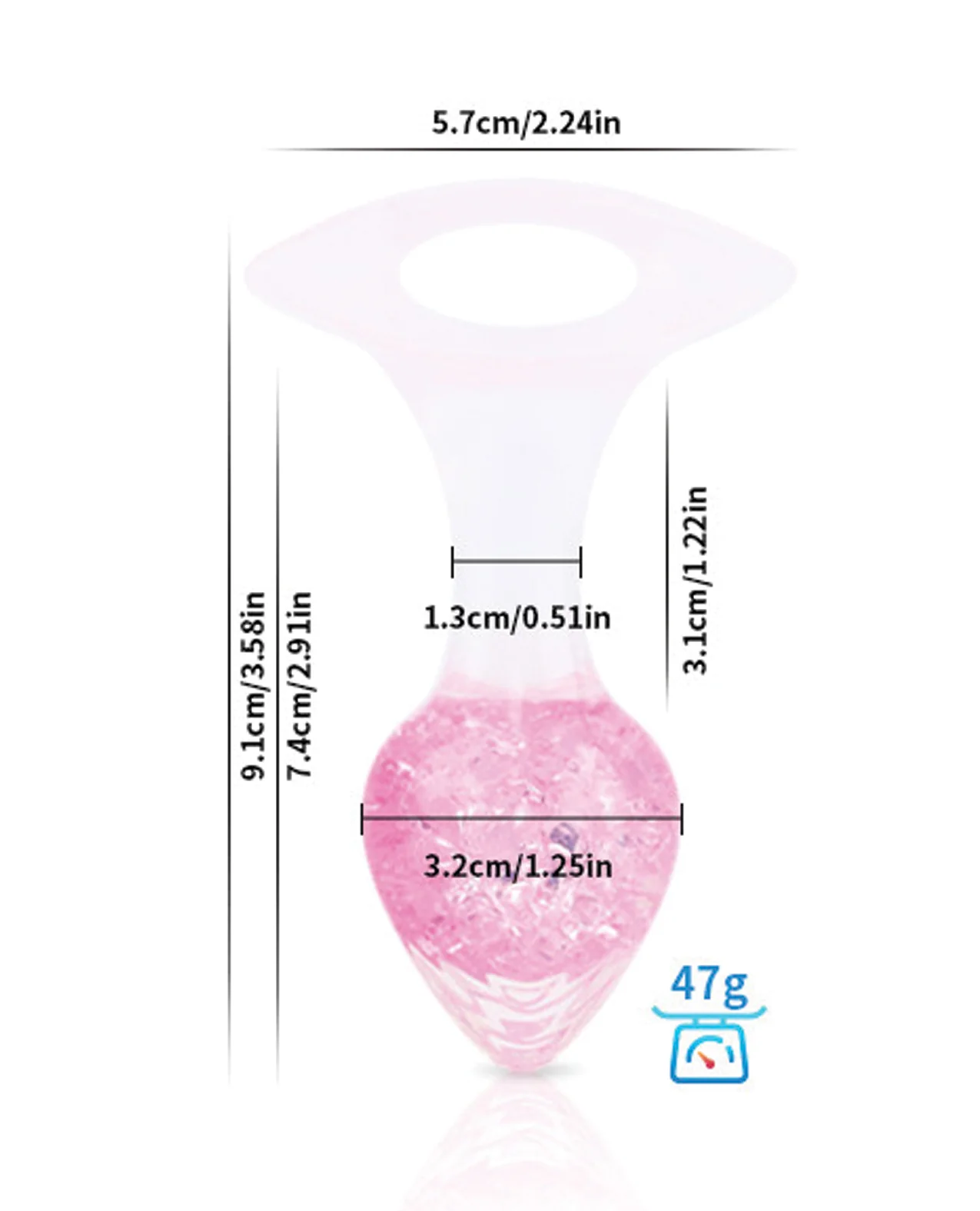 Luxe Prism Small Plug - Light Pink - Image 3