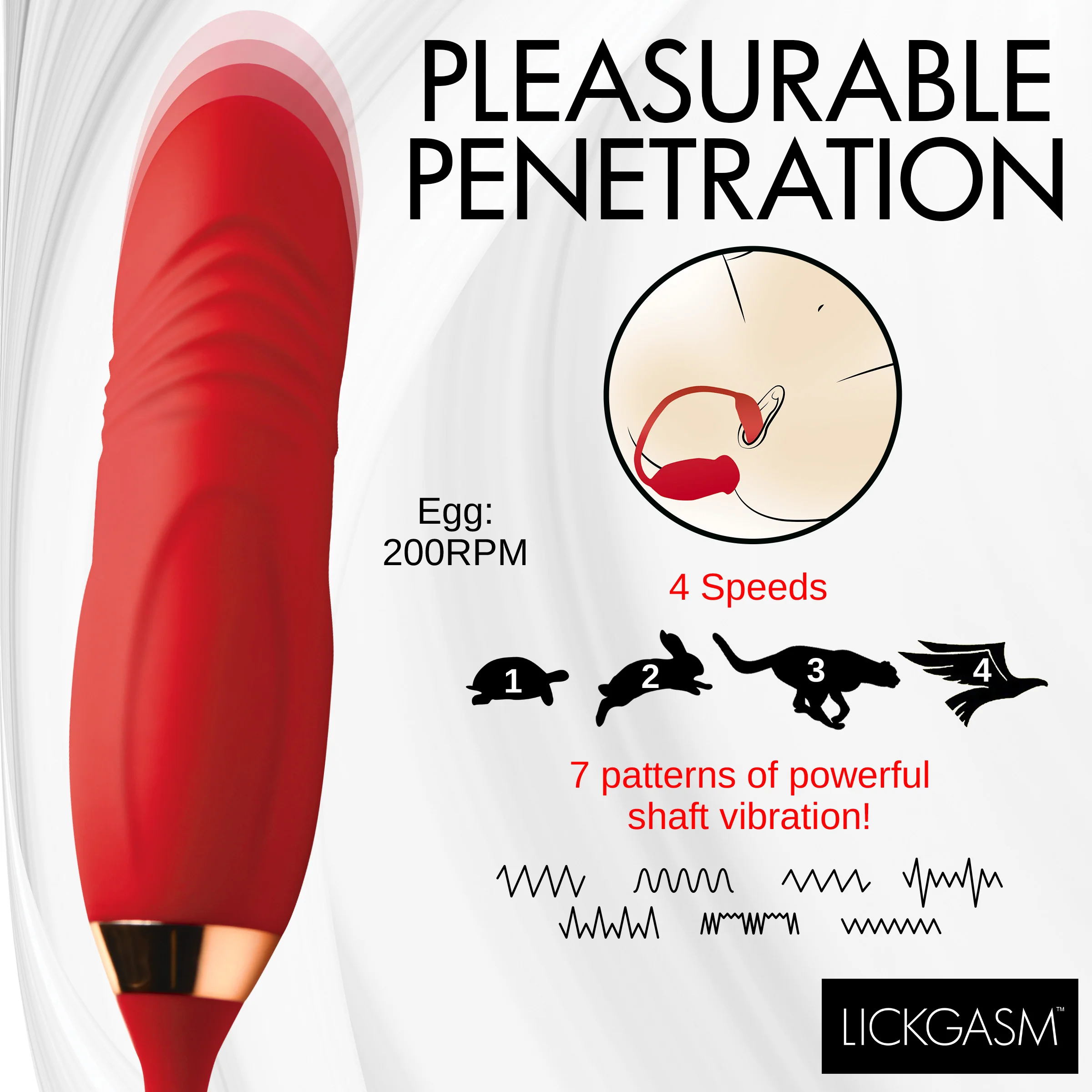 Magic Kiss Clitoral Stimulator With Thrusting Vibrator - Image 3