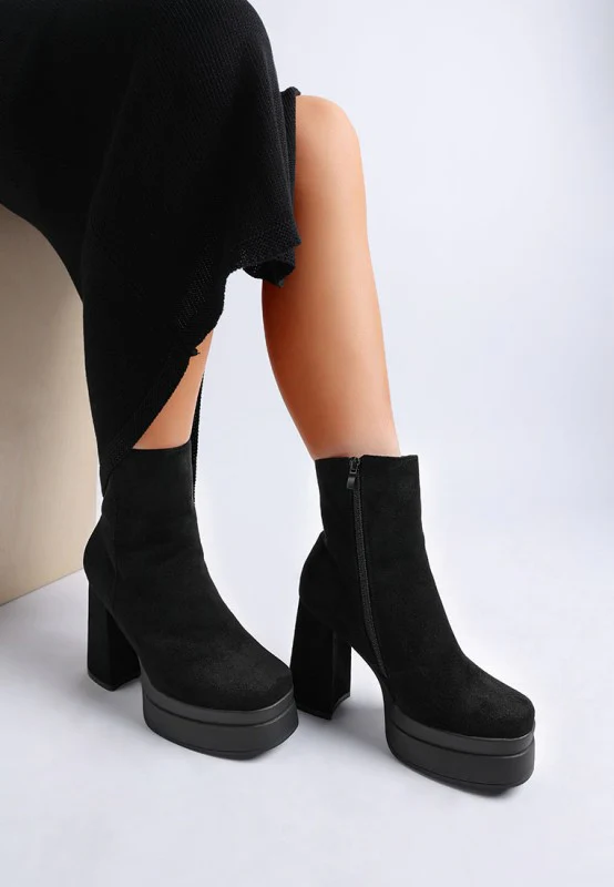Maltese Soft Microfiber Block Heel Boots - Image 2