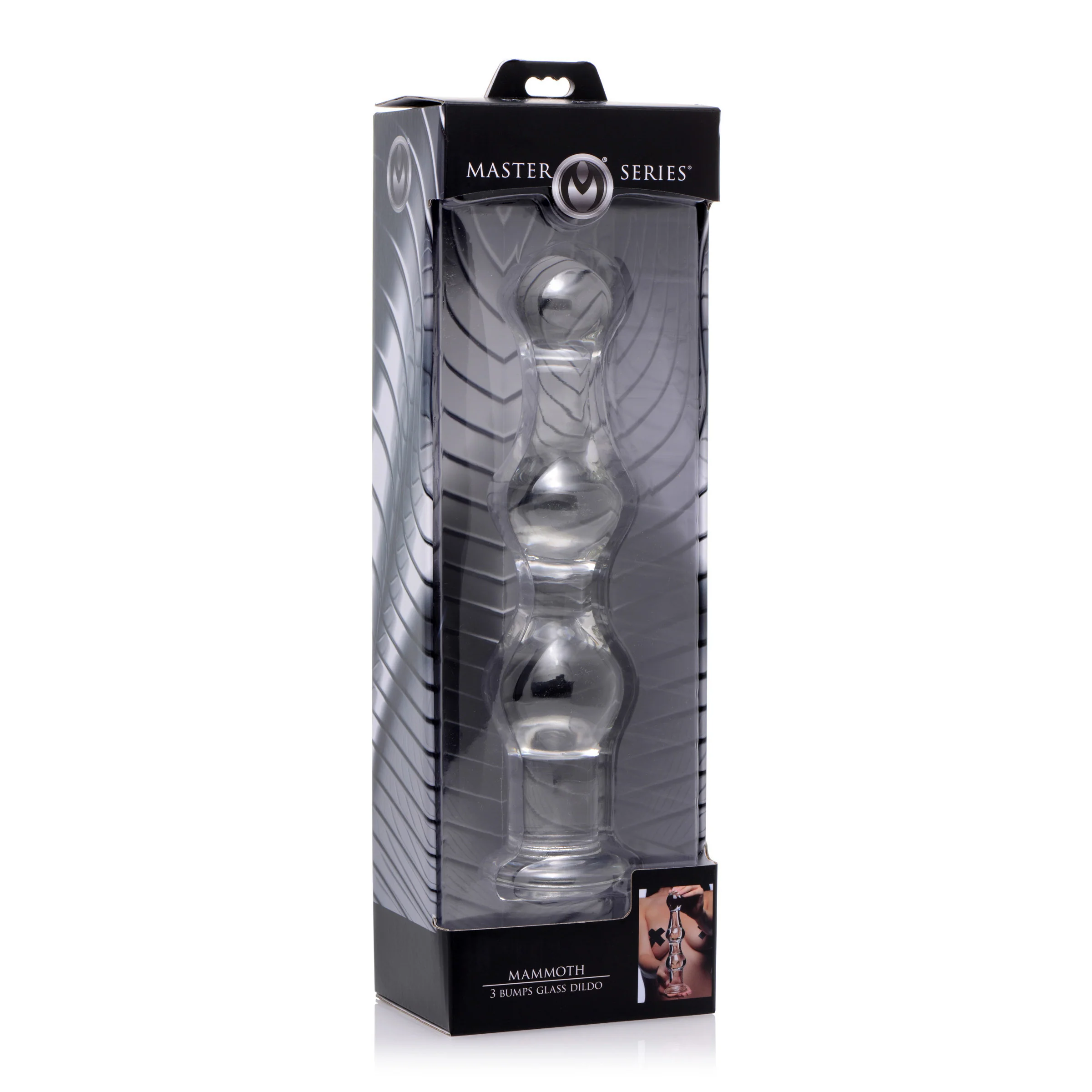 Mammoth 3 Bumps Glass Dildo - Image 2