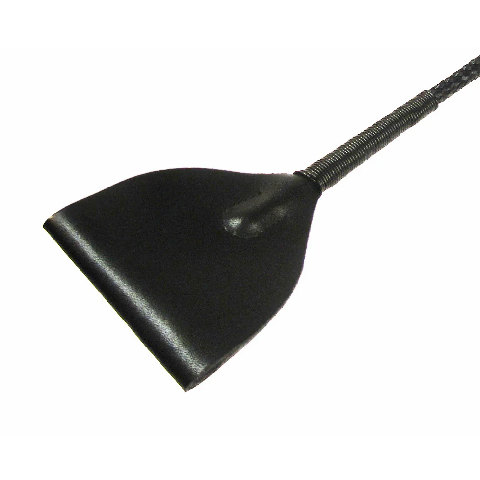 Mare Black Leather Riding Crop - Image 3
