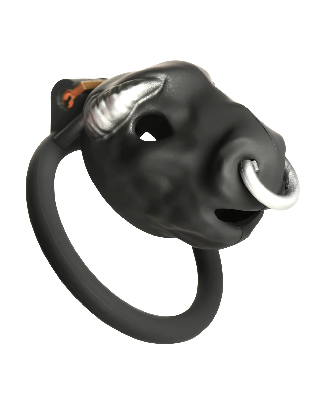 Master Series Bull Chastity Cage - Black - Image 2