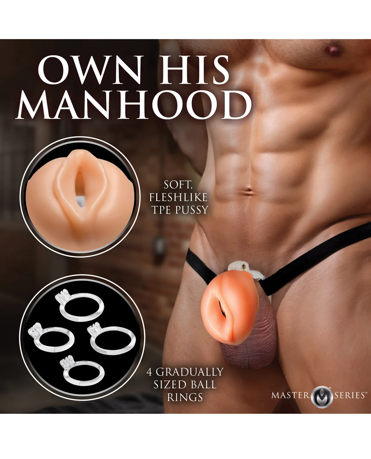 Master Series Pussy Chastity Cage - Light - Image 5