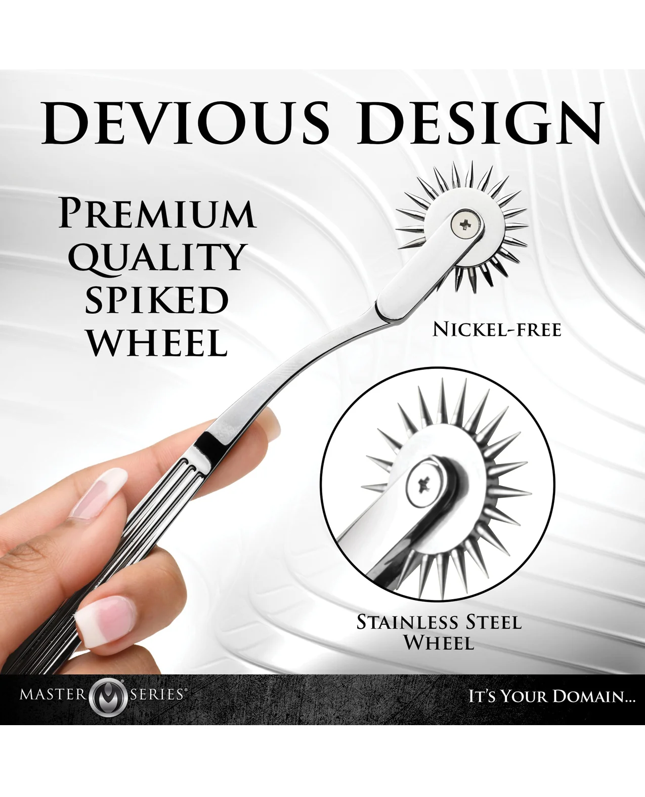 Master Series Silver Sensation Wartenberg Wheel - Silver - Image 5