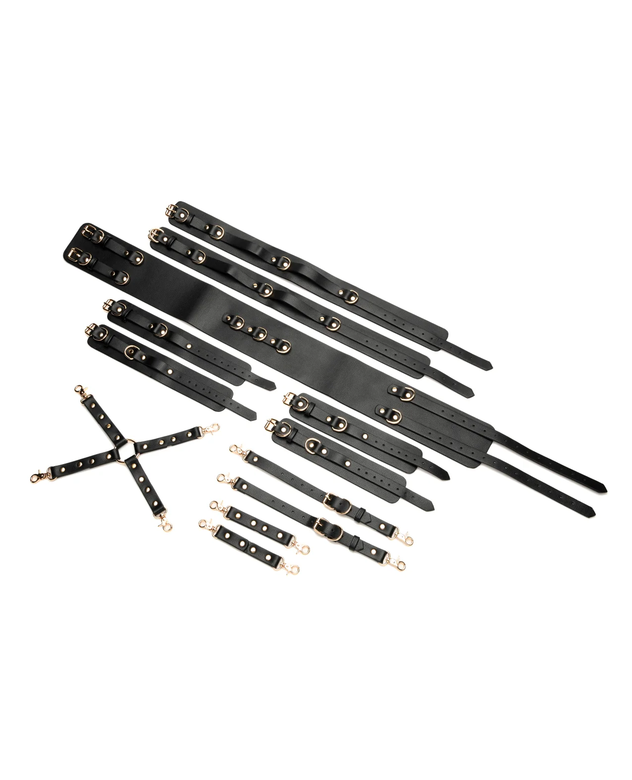 Master Series Tied Temptress Thigh Harness w/Hog Tie Connector - Black - Image 3