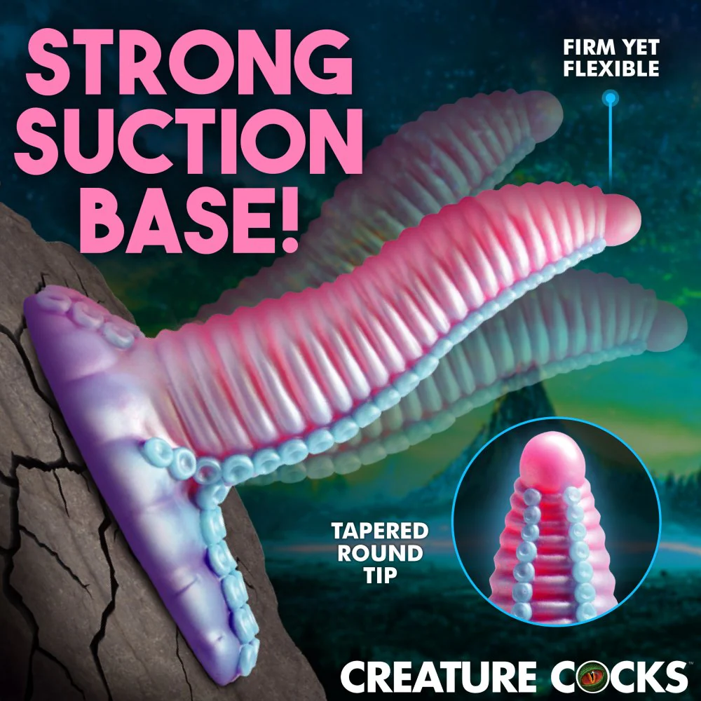 Mega-Tenta Vibrating Silicone Dildo - Image 6