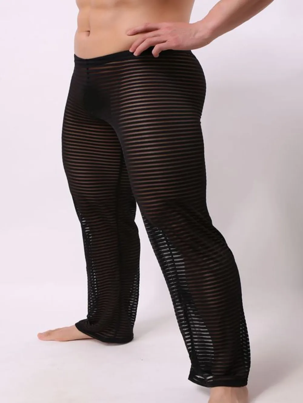 Men's Striped Sheer Pants - Image 3