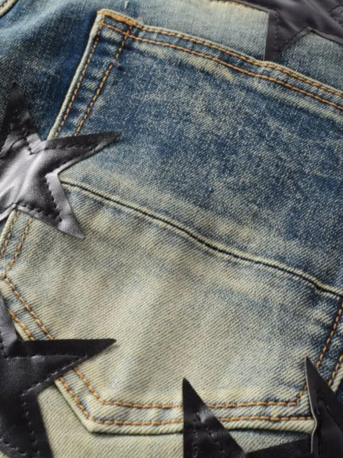 Men's Washed Star Slim Jeans - Image 3