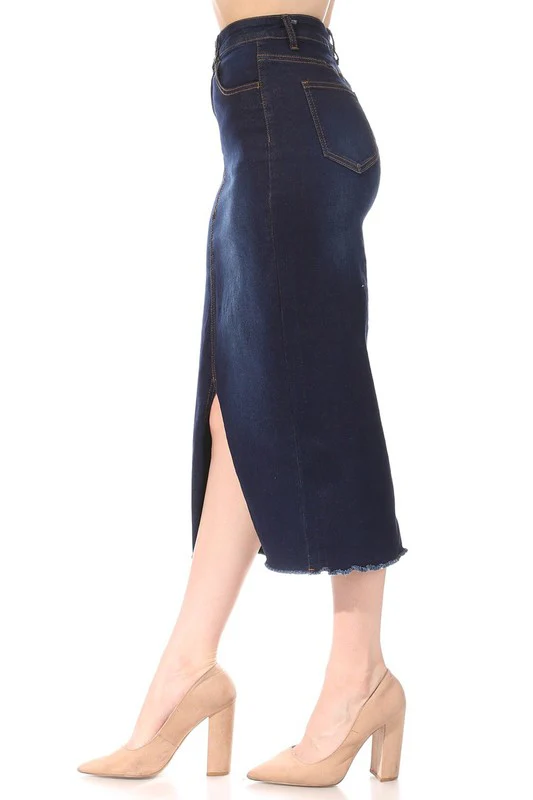 Midi denim skirt - Image 3