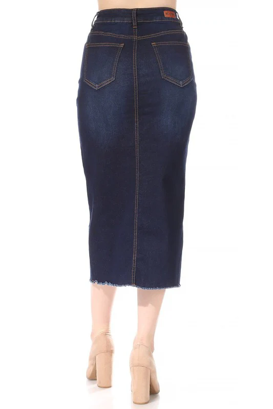 Midi denim skirt - Image 4
