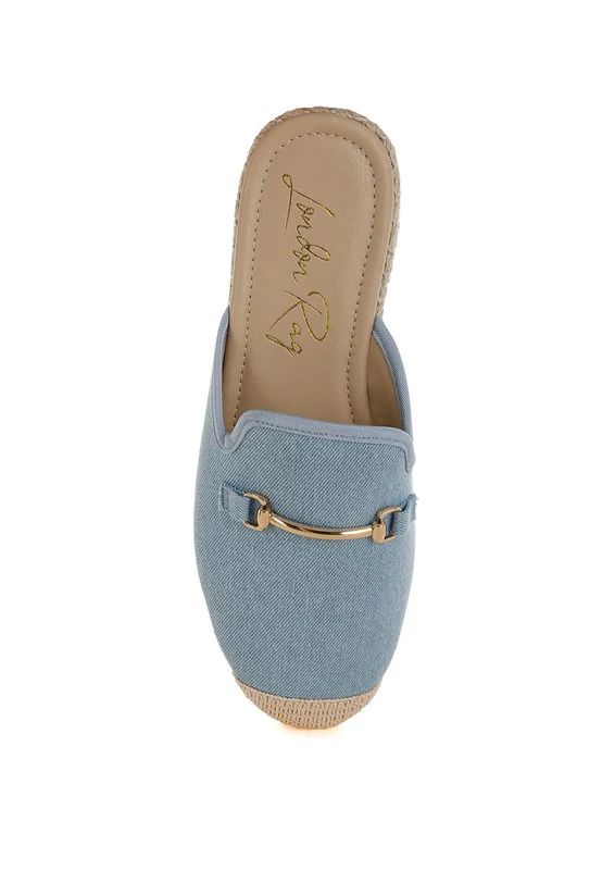 Midori Denim Slip-On Mules - Image 7