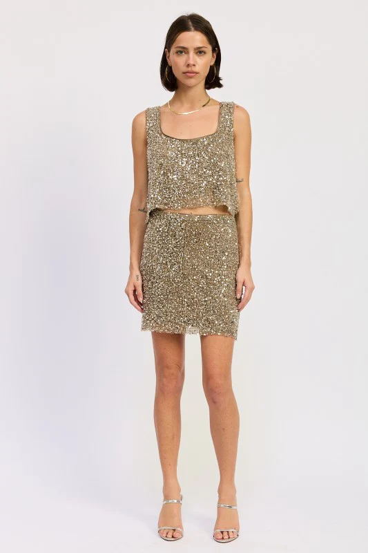 MINI SEQUIN SKIRT