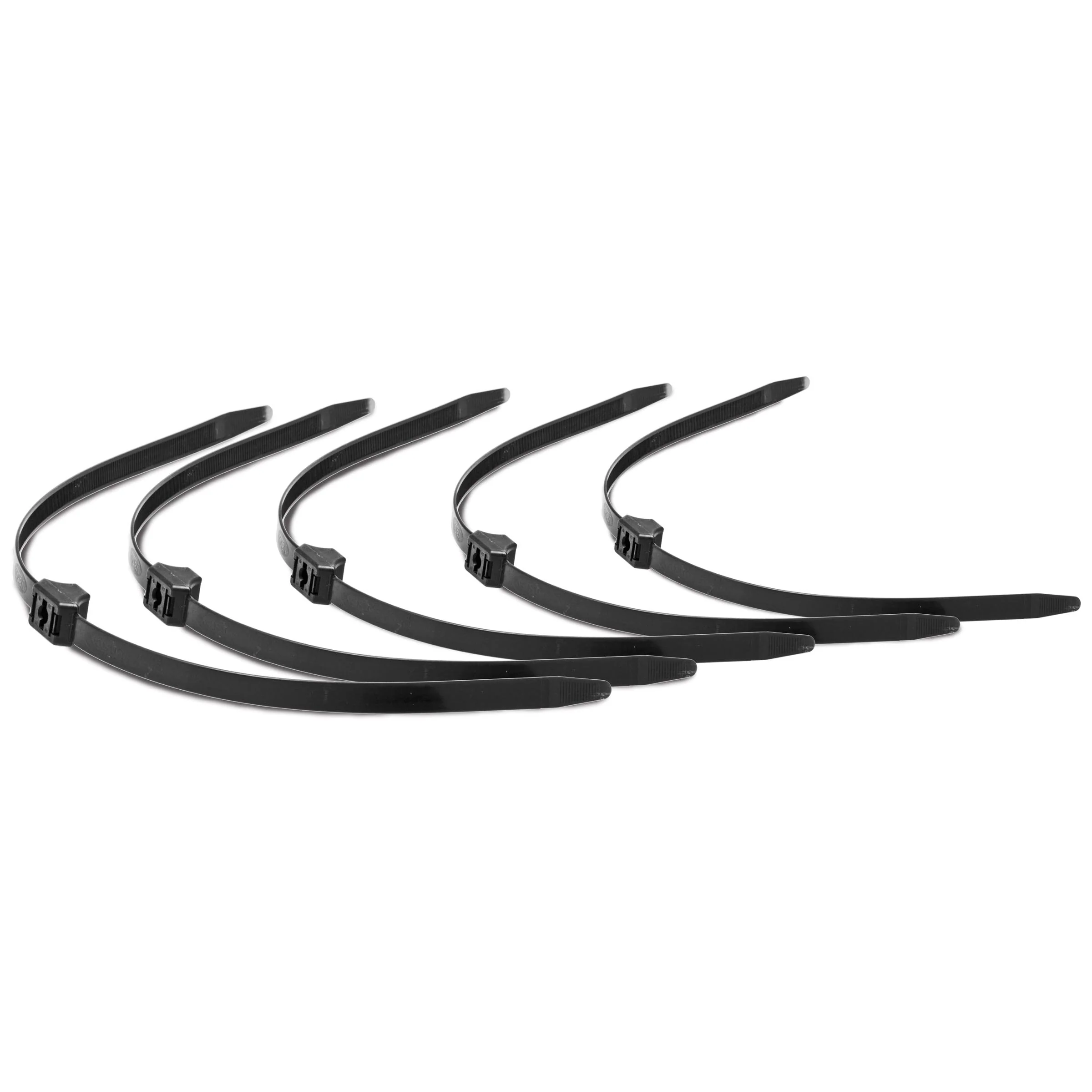 Misbehaved Black Zip Tie Police Cuffs - 5 Pack - Image 4