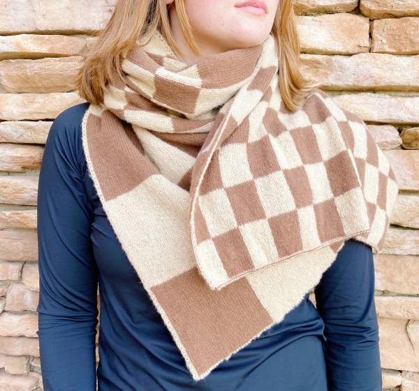 Mixed Thoughts Jumbo Knit Scarf - Image 3