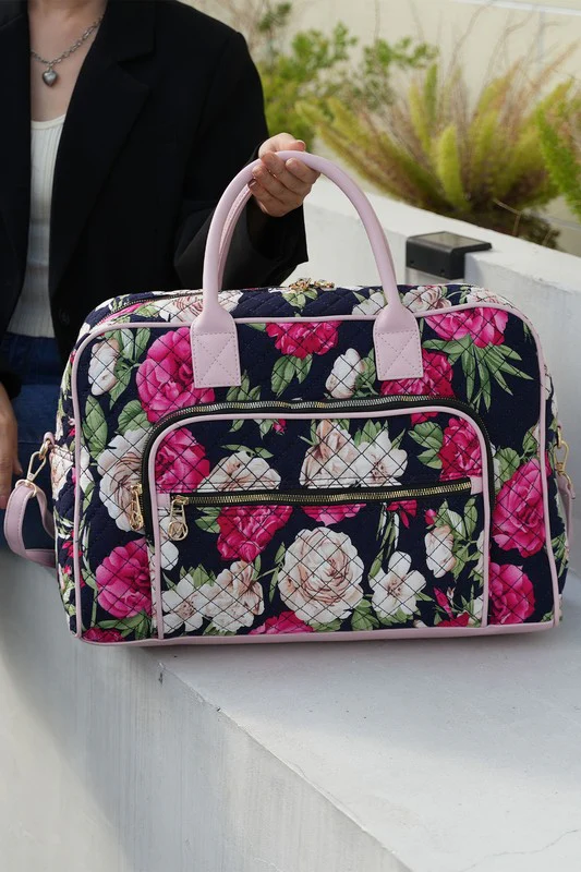 MKF Collection Jayla Botanical Pattern Duffle Bag