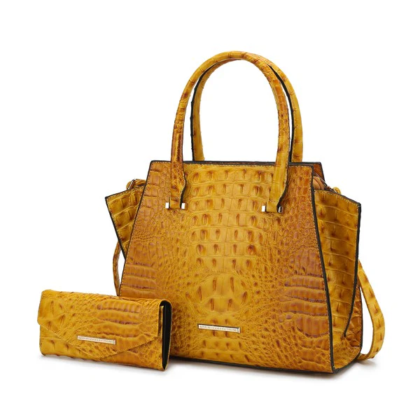 MKF Collection Viridiana Croc-Embossed Tote Bag - Image 10